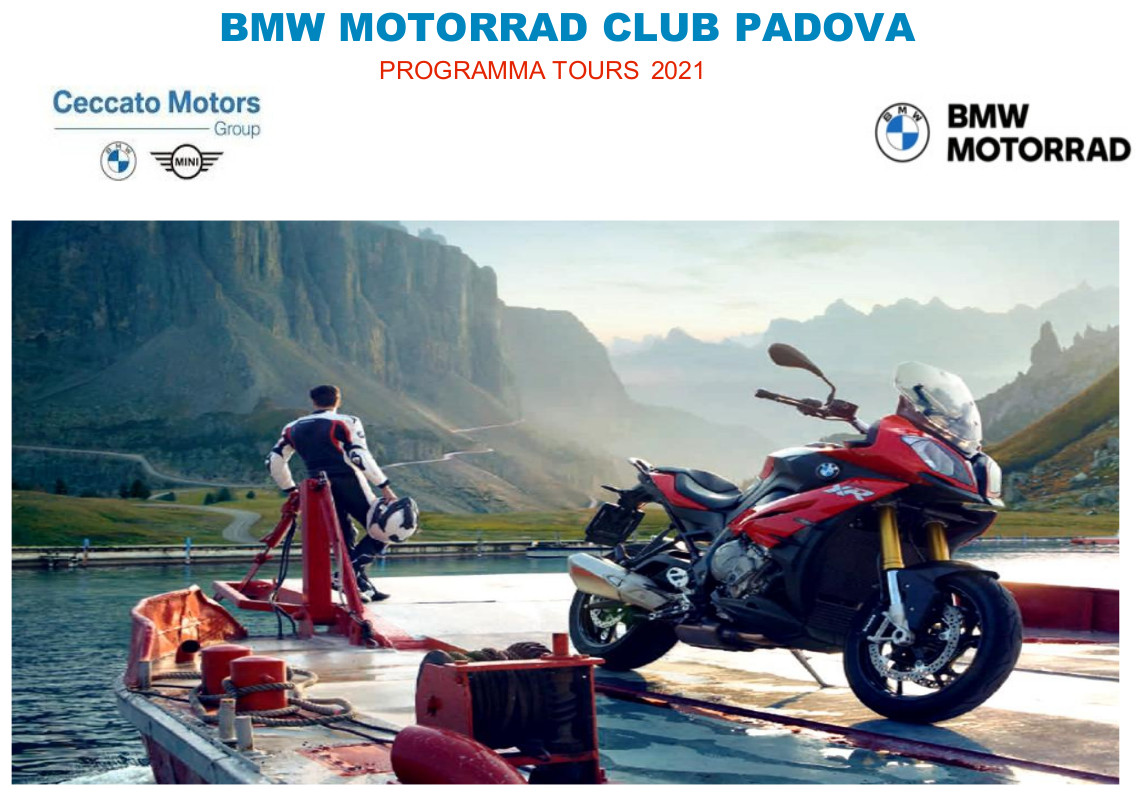 Programma Tour 2021 - BMW Motorrad Club Padova